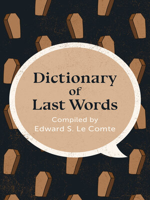 cover image of Dictionary of Last Words